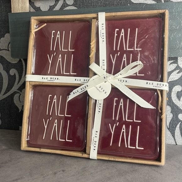 Rae Dunn Other - Rae Dunn *FALL Y’ALL* ceramic coasters